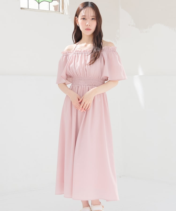 オフショル2wayワンピ