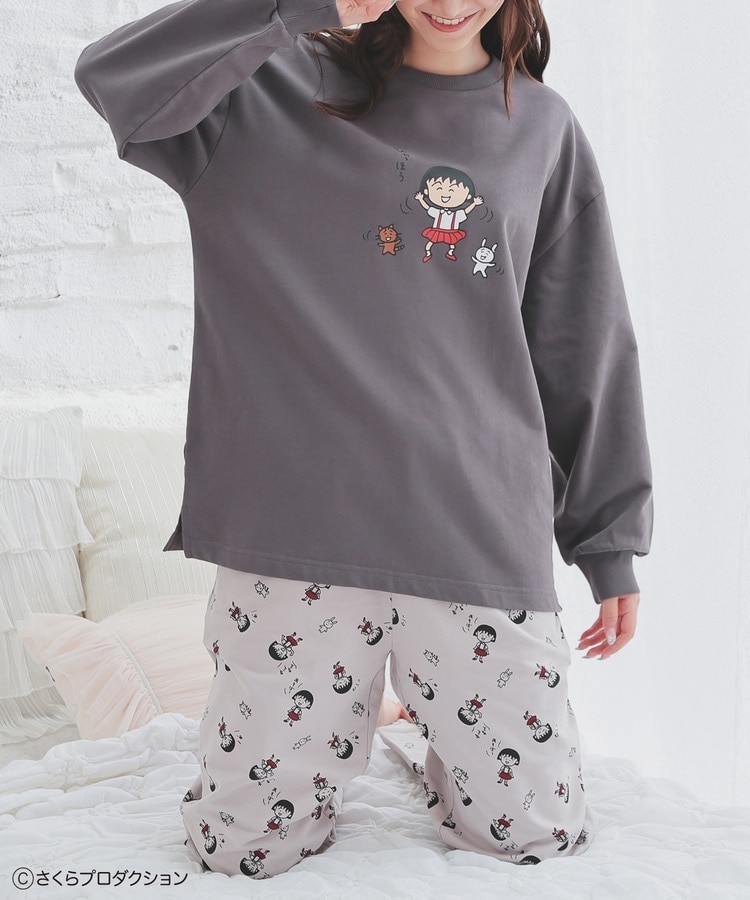ちびまる子ちゃん パジャマ　フリーサイズ ちびまる子ちゃん／ルームウェア（上下セット）: ファッション