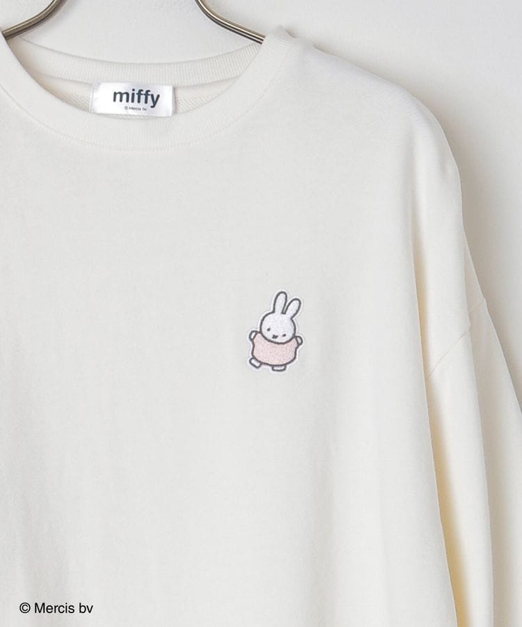 miffyミッフィー　トレーナー【M】ブラウン　刺繍　バックプリント