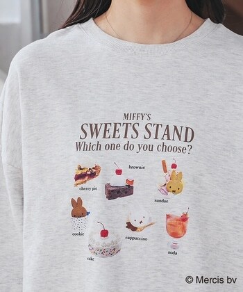 【Honeys公式 / ハニーズ】ミッフィー/ゆるトップス レディース L オートミール プチプラ 【Honeys公式 / ハニーズ】ミッフィー/ゆるトップス レディース L オートミール プチプラ