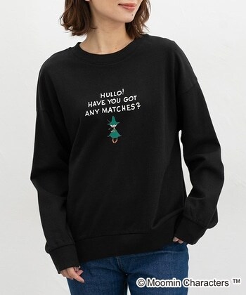 【Honeys公式 / ハニーズ】ムーミン/ゆるトレーナー レディース LL ブラック プチプラ 【Honeys公式 / ハニーズ】ムーミン/ゆるトレーナー レディース LL ブラック プチプラ