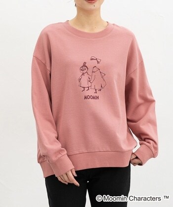 【Honeys公式 / ハニーズ】ムーミン/ゆるトレーナー レディース L ピンク プチプラ 【Honeys公式 / ハニーズ】ムーミン/ゆるトレーナー レディース L ピンク プチプラ
