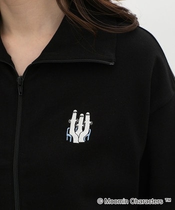【Honeys公式 / ハニーズ】ムーミン／ジップカーデ レディース Ｍ ブラック プチプラ