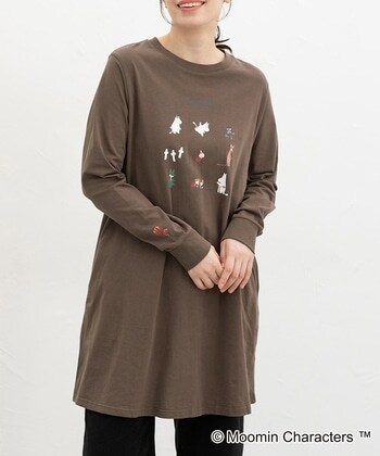 【Honeys公式 / ハニーズ】ムーミン/ワンピース レディース M モカ プチプラ 【Honeys公式 / ハニーズ】ムーミン/ワンピース レディース M モカ プチプラ