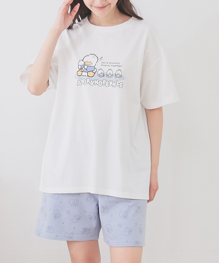 【Honeys公式 / ハニーズ】サンリオキャラクターズ/ルームウェア(上下セット) レディース L あひるのペックル プチプラ 【Honeys公式 / ハニーズ】サンリオキャラクターズ/ルームウェア(上下セット) レディース L あひるのペックル プチプラ