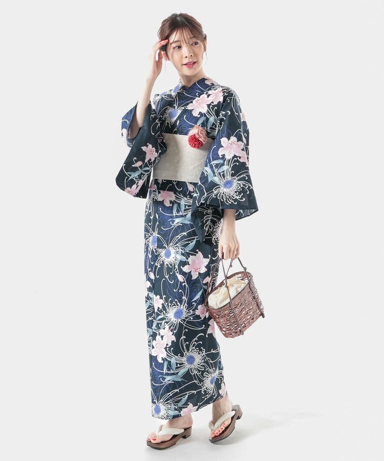 浴衣 コン×花