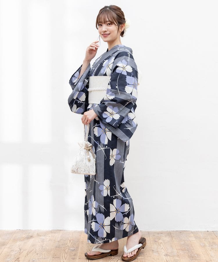 浴衣 コンストライプ