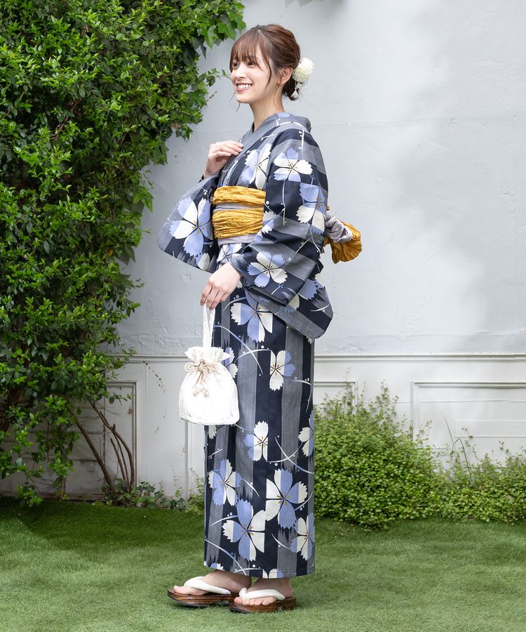 浴衣 コンストライプ