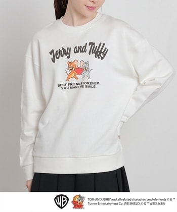 【Honeys公式 / ハニーズ】トムとジェリー/トップス レディース L アイボリー プチプラ 【Honeys公式 / ハニーズ】トムとジェリー/トップス レディース L アイボリー プチプラ