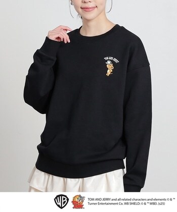 【Honeys公式 / ハニーズ】トムとジェリー／トップス レディース Ｓ ブラック プチプラ