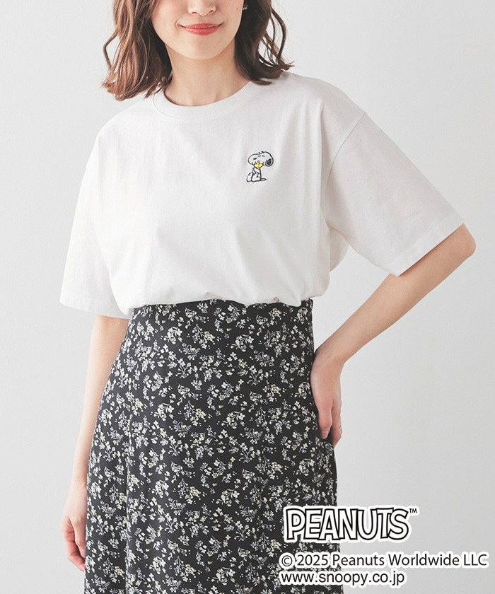 【Honeys公式 / ハニーズ】スヌーピー/Tシャツ レディース L ホワイト プチプラ 【Honeys公式 / ハニーズ】スヌーピー/Tシャツ レディース L ホワイト プチプラ