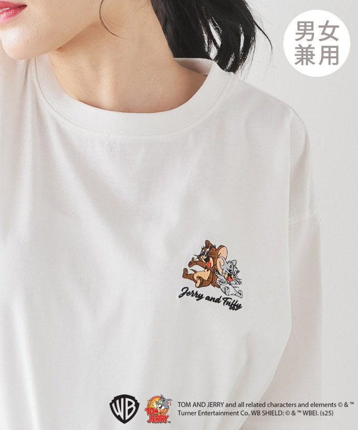 【Honeys公式 / ハニーズ】トムとジェリー/Tシャツ レディース LL ホワイト プチプラ 【Honeys公式 / ハニーズ】トムとジェリー/Tシャツ レディース LL ホワイト プチプラ