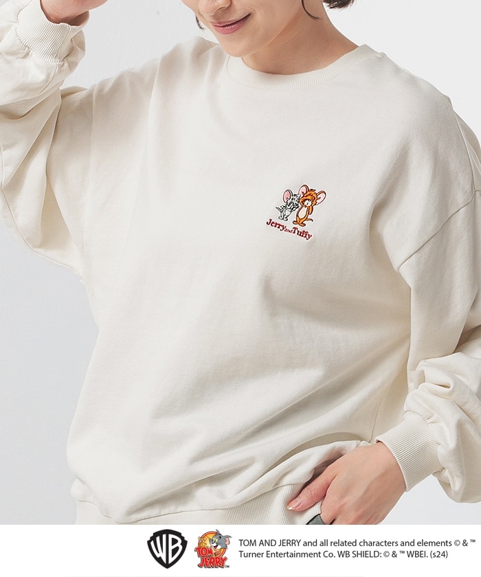 【Honeys公式 / ハニーズ】トムとジェリー/トップス レディース S アイボリー プチプラ 【Honeys公式 / ハニーズ】トムとジェリー/トップス レディース S アイボリー プチプラ