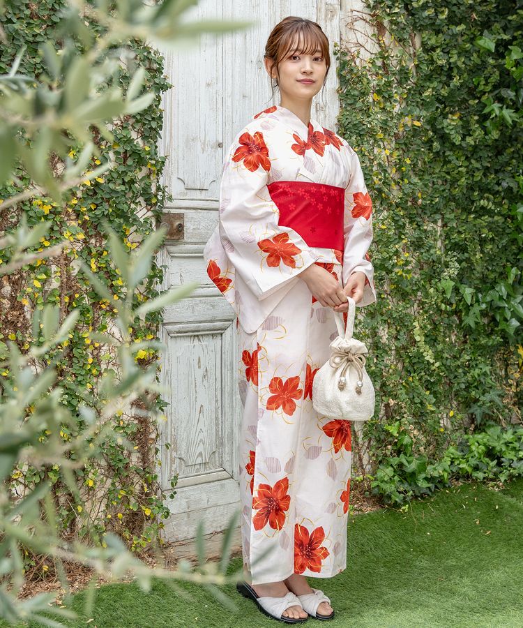 浴衣 アイボリー