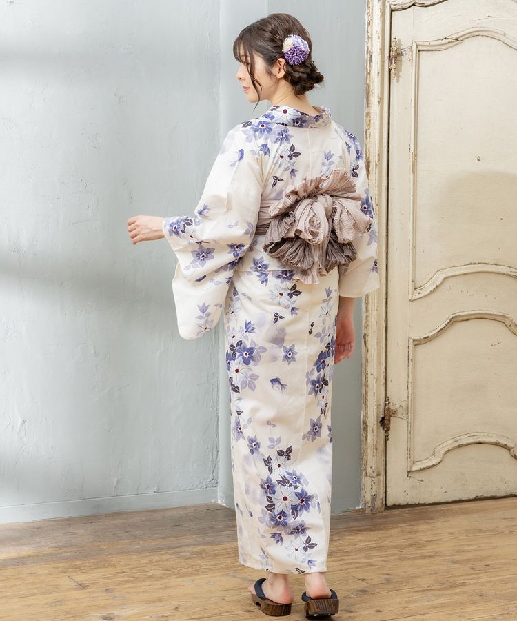 浴衣 オフ×花