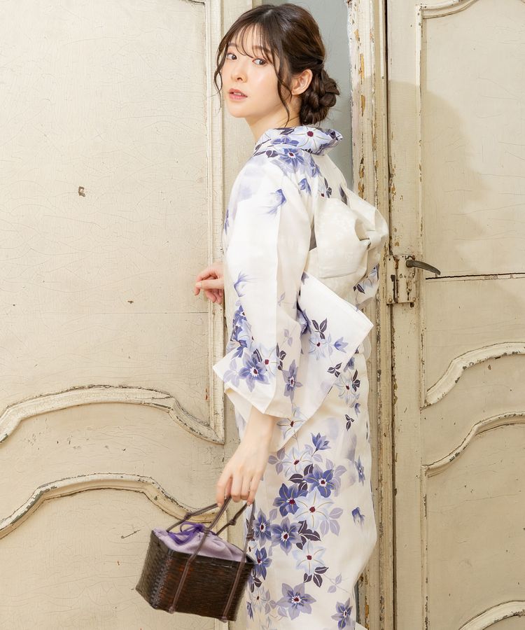 浴衣 オフ×花