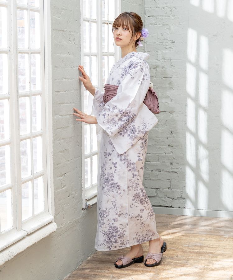浴衣 オフ×小花