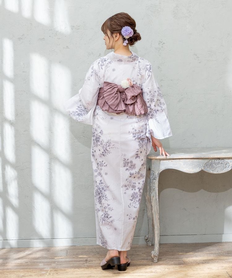 浴衣 オフ×小花