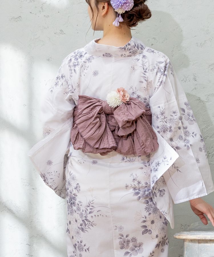 浴衣 オフ×小花