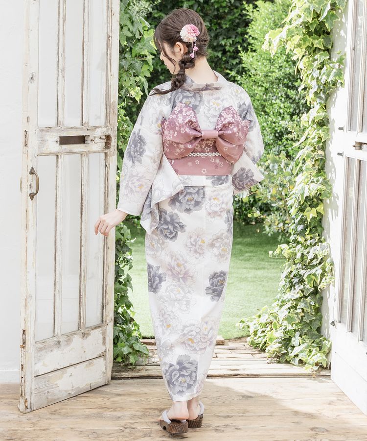 浴衣 ライトグレー