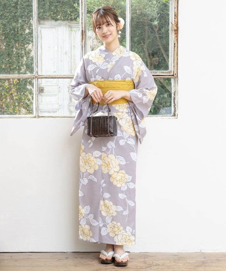 浴衣 グレー