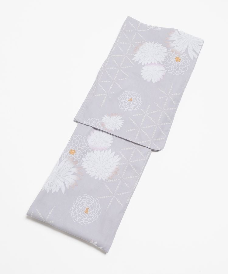 浴衣 パープルグレー