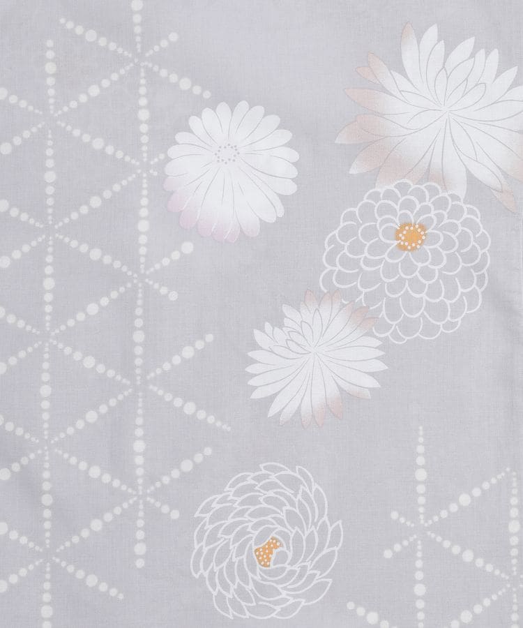 浴衣 パープルグレー