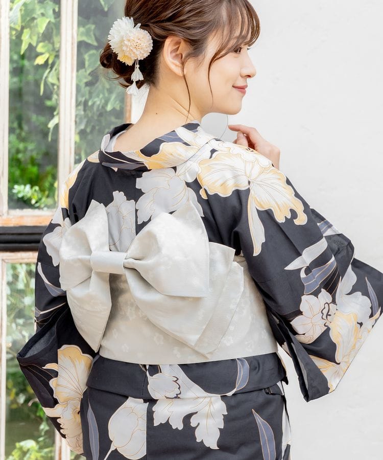 作り帯 ライトグレー