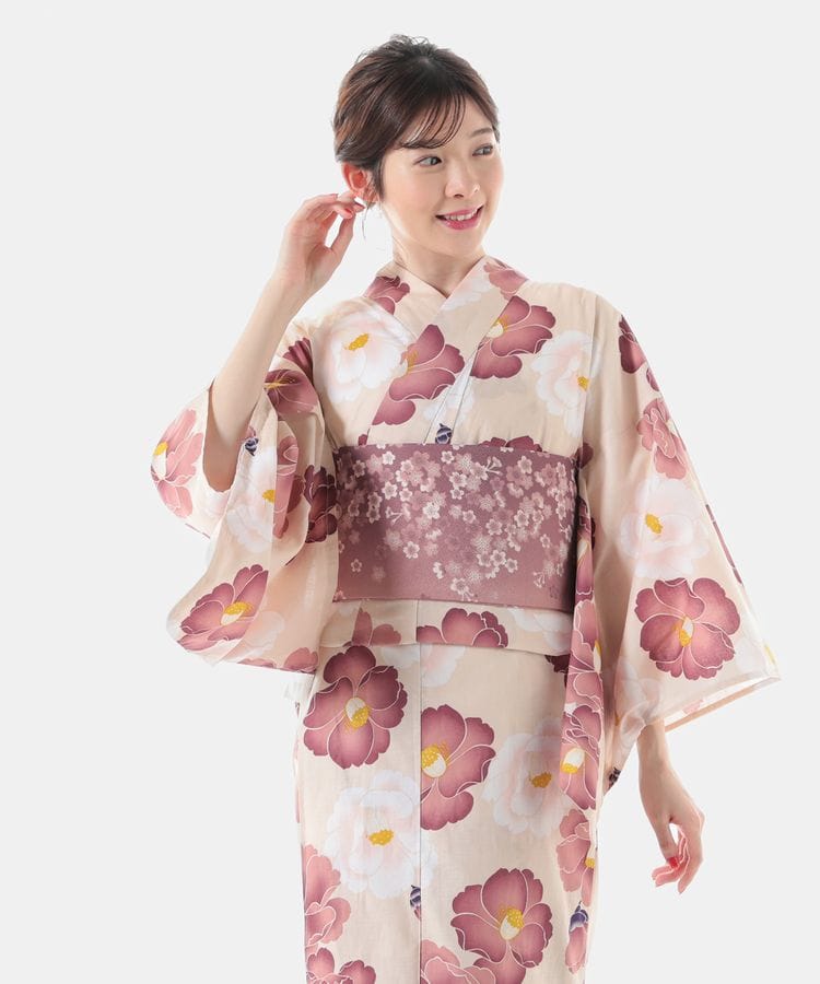 作り帯 スモーキーピンク