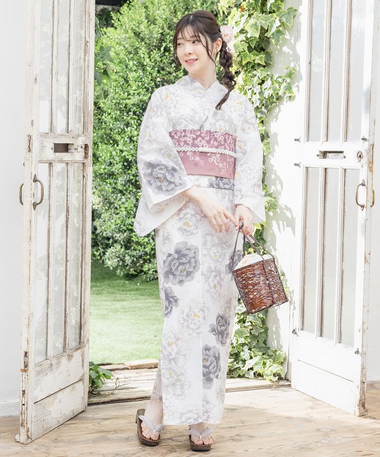 作り帯 スモーキーピンク