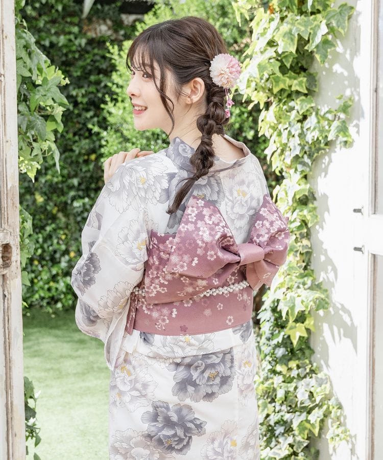 作り帯 スモーキーピンク