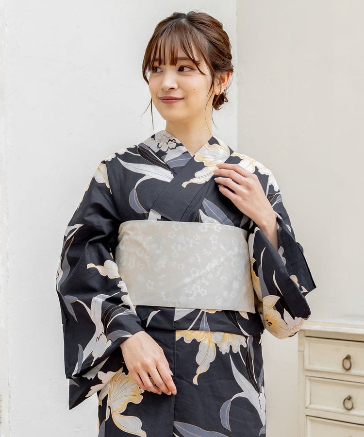 作り帯 ライトグレー