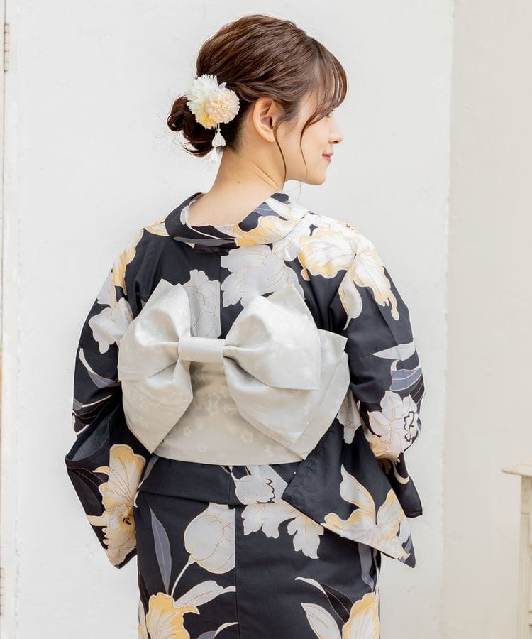 作り帯 ライトグレー