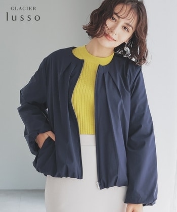 【Honeys公式 / ハニーズ】裾バルーンブルゾン レディース Ｓ ネイビー プチプラ