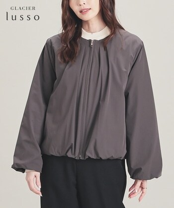 【Honeys公式 / ハニーズ】裾バルーンブルゾン レディース Ｓ チャコール プチプラ