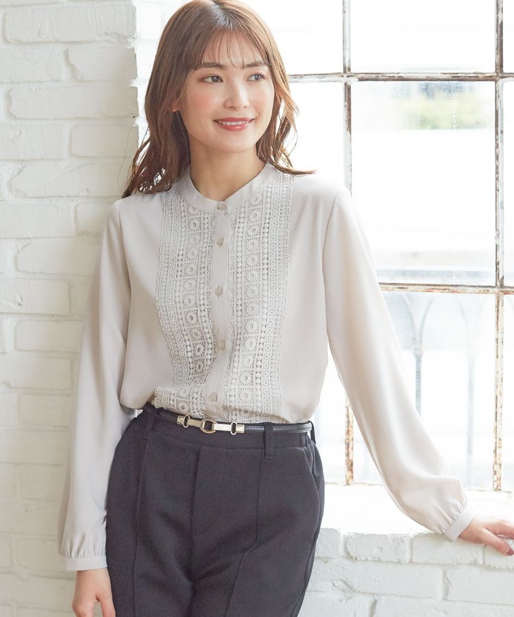 ハニーズ公式通販】レース使いブラウス: トップス－Honeys Online Shop－レディースファッション通販