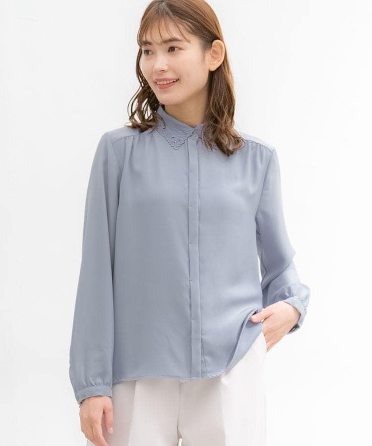 ハニーズ公式通販】衿刺繍ブラウス: トップス-Honeys Online Shop