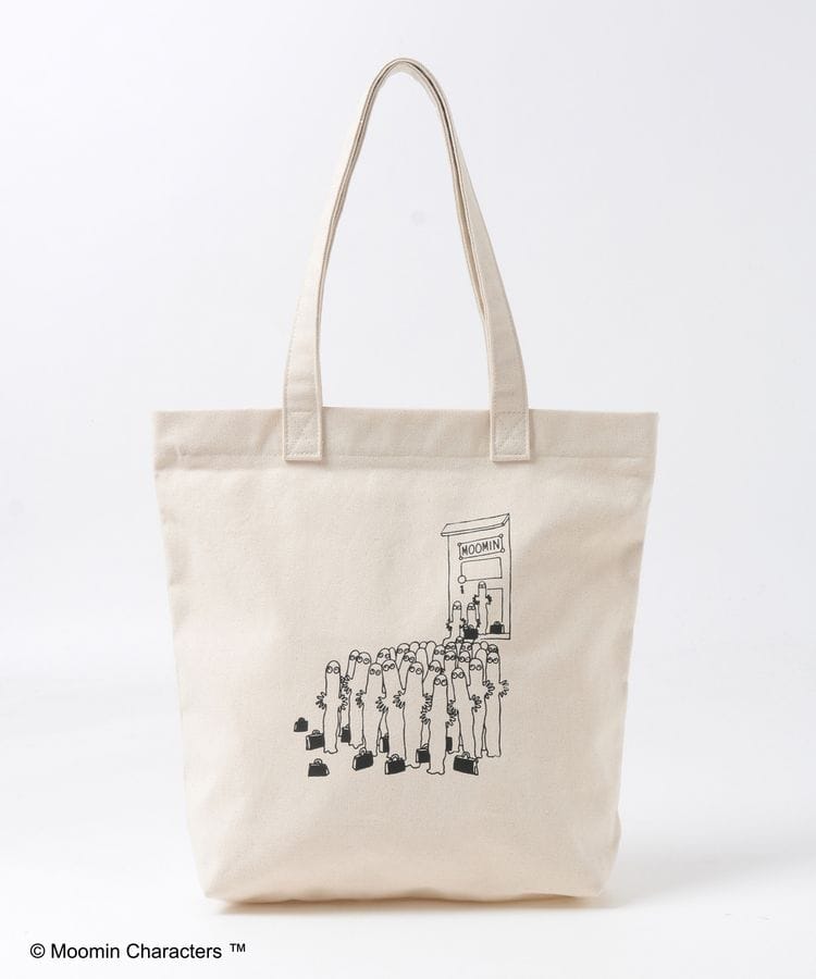 バッグ 鞄 トートバッグ イラストプリント キャンバス ファスナー 大きめ おしゃれ レディース Honeys ハニーズ トート ムーミン セール 登場から人気沸騰