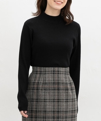 【Honeys公式 / ハニーズ】リブハイネックニット レディース L ブラック プチプラ 【Honeys公式 / ハニーズ】リブハイネックニット レディース L ブラック プチプラ