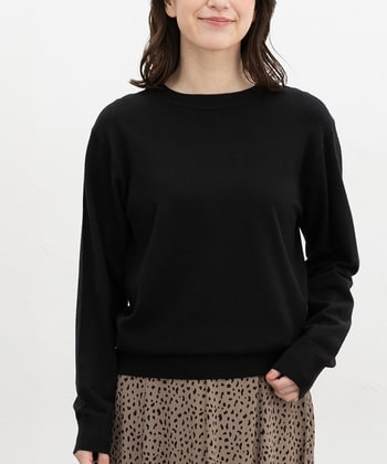 【Honeys公式 / ハニーズ】クルーネックニット レディース L ブラック プチプラ 【Honeys公式 / ハニーズ】クルーネックニット レディース L ブラック プチプラ