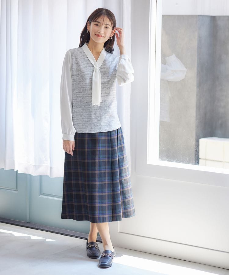 ハニーズ公式通販】パール付ボウタイトップス: トップス-Honeys
