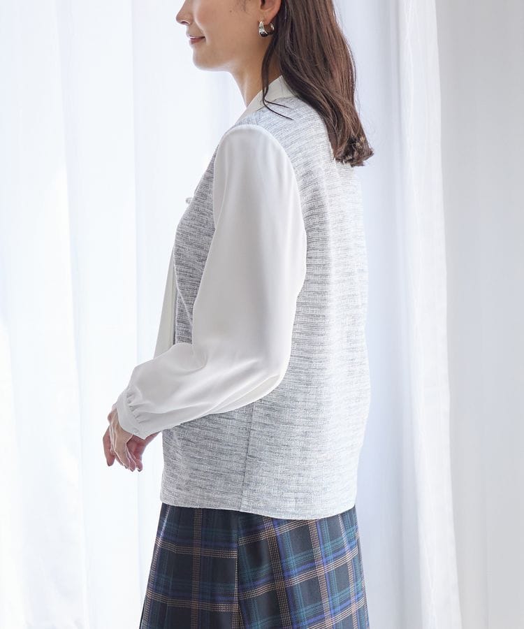 ハニーズ公式通販】パール付ボウタイトップス: トップス-Honeys
