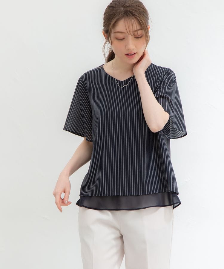 ハニーズ公式通販 裾レイヤードトップス トップス Honeys Online Shop レディースファッション通販