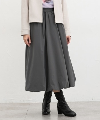 【Honeys公式 / ハニーズ】バルーンスカート レディース Ｌ チャコール プチプラ