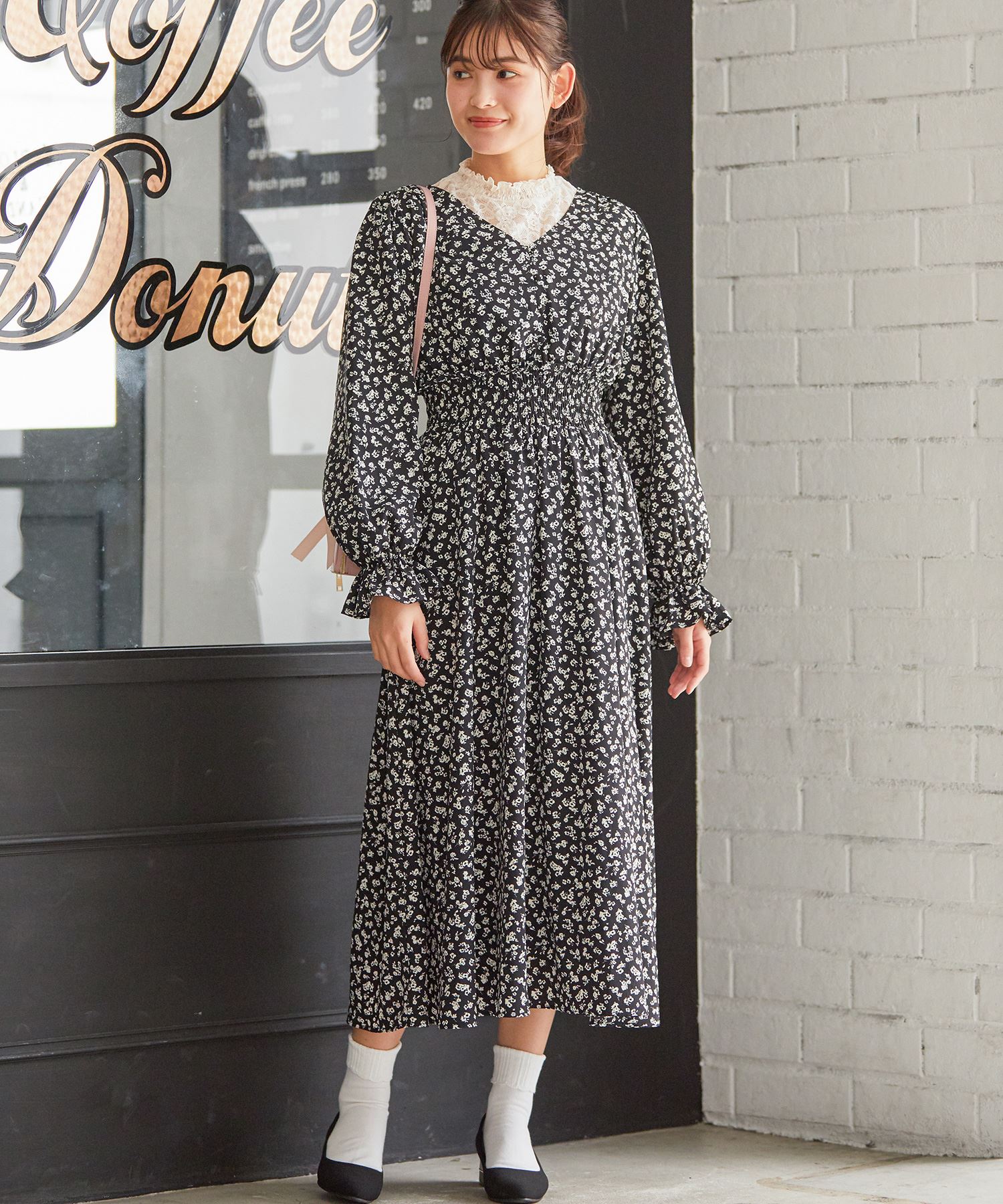 ハニーズ公式通販 ｖネックワンピース Web限定llサイズ有 ワンピース Honeys Online Shop レディースファッション通販