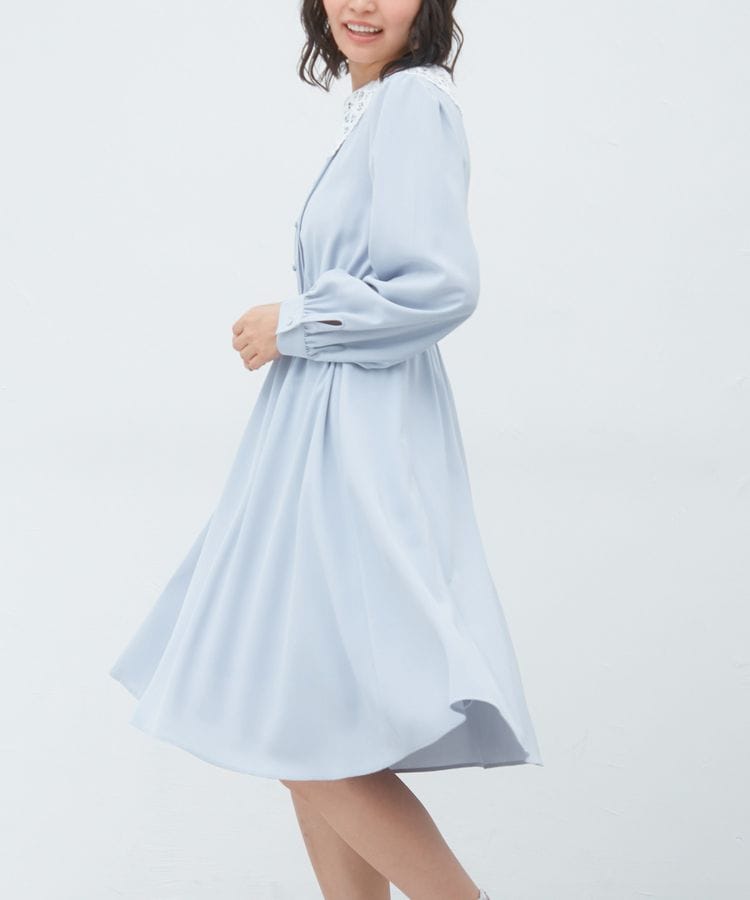 ハニーズ公式通販 レース衿ワンピース Web限定llサイズ有 ワンピース Honeys Online Shop レディースファッション通販