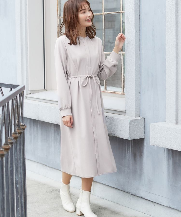 ハニーズ公式通販 バンドカラーワンピース ワンピース Honeys Online Shop レディースファッション通販