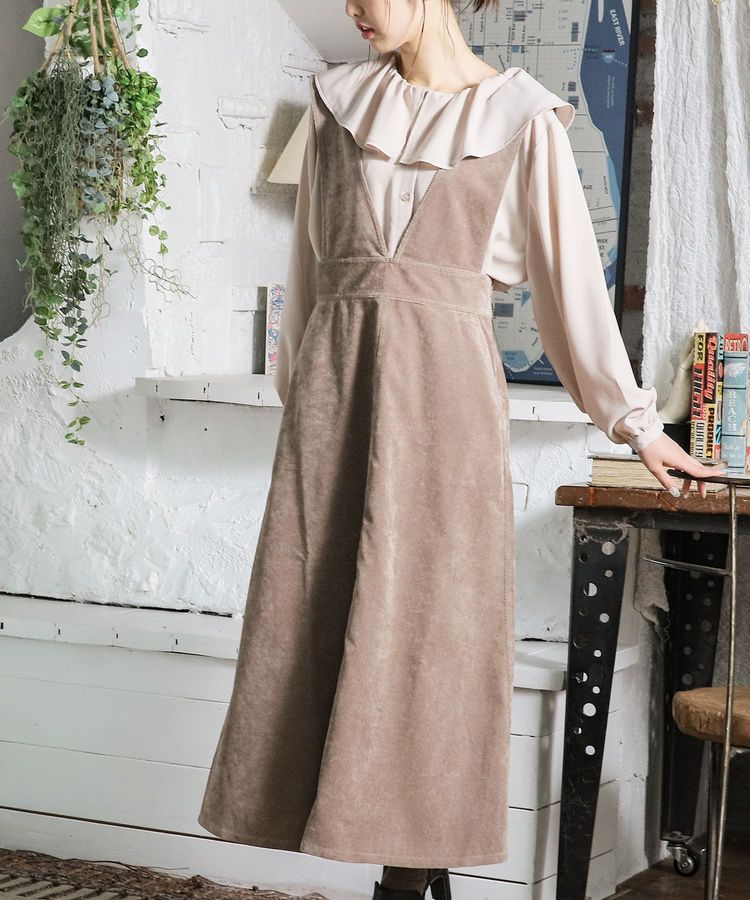 ハニーズ公式通販 ｖネックジャンスカ ワンピース Honeys Online Shop レディースファッション通販