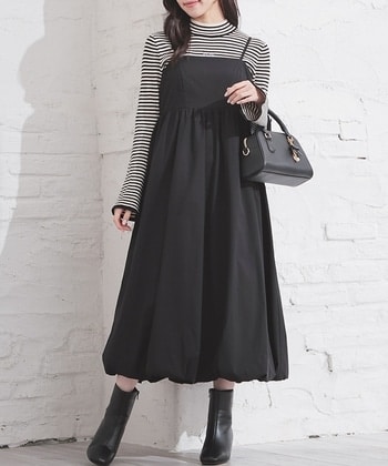 【Honeys公式 / ハニーズ】バルーンキャミワンピース レディース S ブラック プチプラ 【Honeys公式 / ハニーズ】バルーンキャミワンピース レディース S ブラック プチプラ