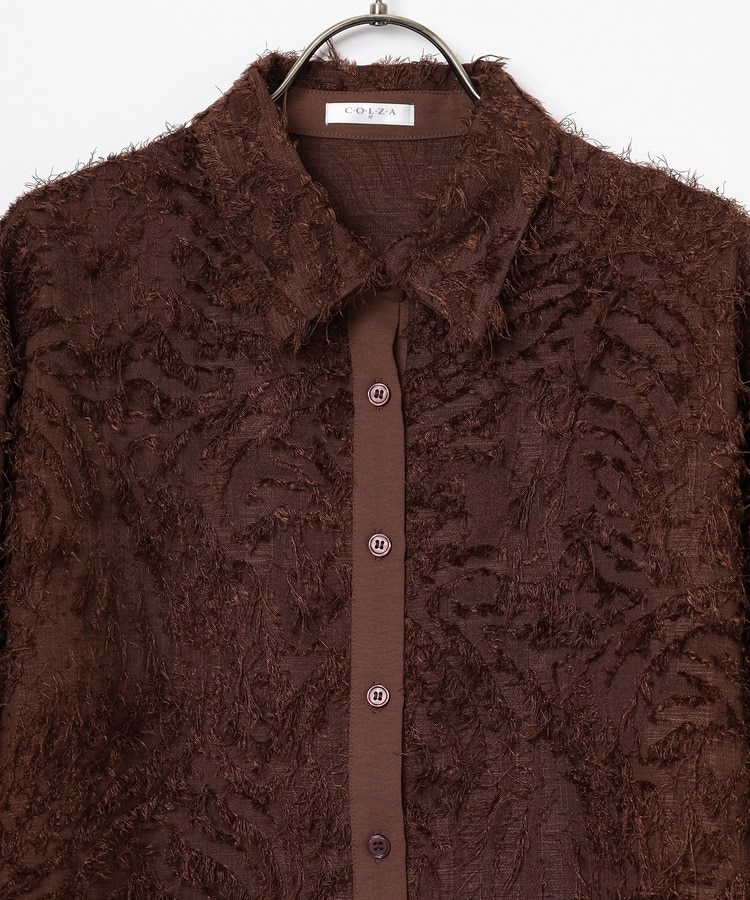 ナウンレス　フリンジショートトップス ナウンレス フリンジショートトップス レディースフリンジ